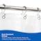 Kenney Mfg Beaded Roller Shower Curtain Double Hooks, Set of 12, Brushed Nickel KN67120V1 - alternate 5